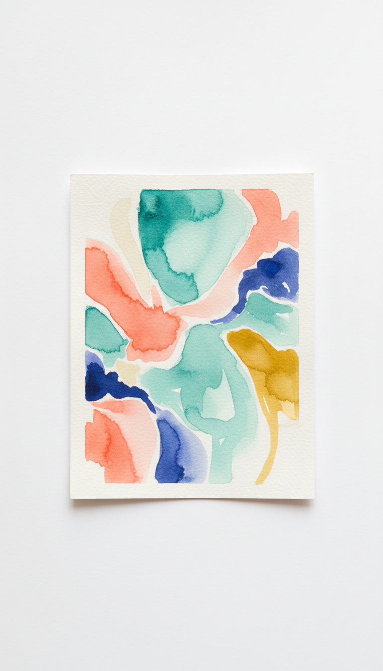 Fresh Green Rhythm Watercolor