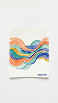 Tangerine Groove Waves Watercolor